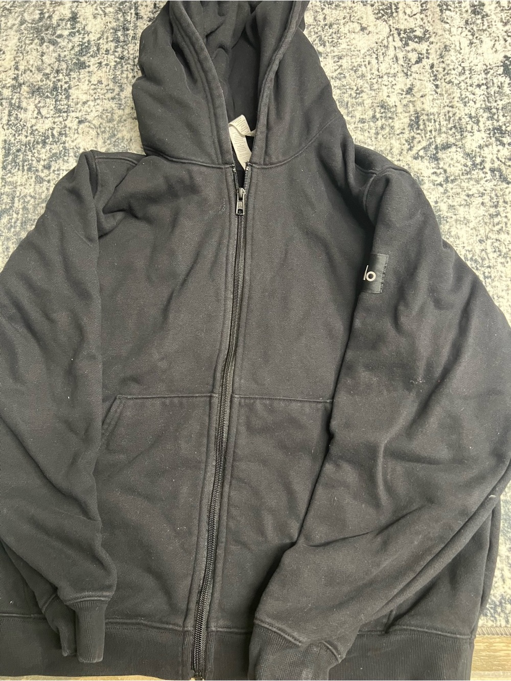 Women’s Black Full-Zip Hoodie Jacket